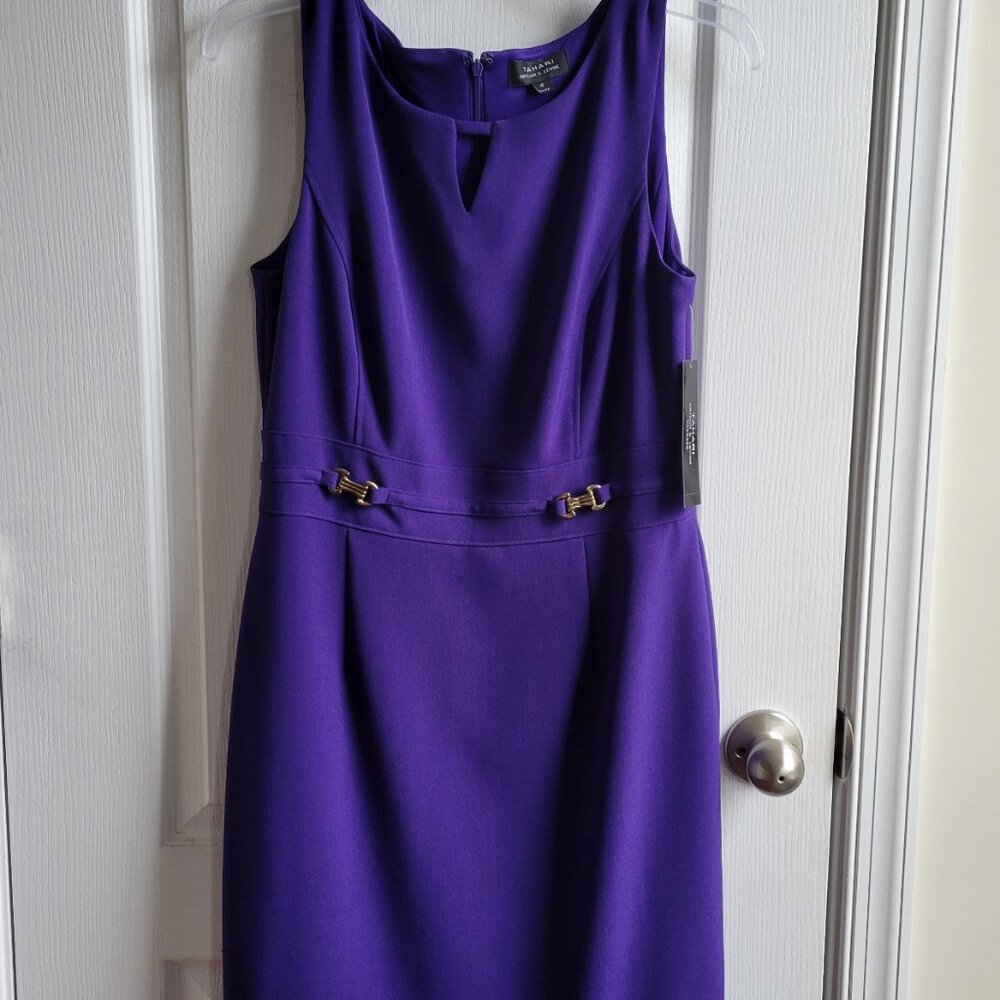 Purple Tahari Size 6 Dress